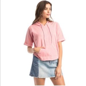 Pink Cotton Hoodie (80% Organic cotton)